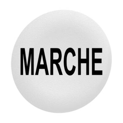 white plain cap MARCHE for flush mounted push button - Schneider Electric - ZBAF142