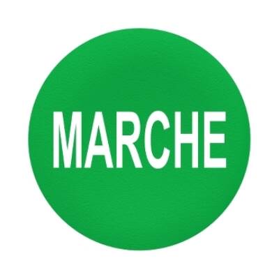 green plain cap MARCHE for flush mounted push button - Schneider Electric - ZBAF342