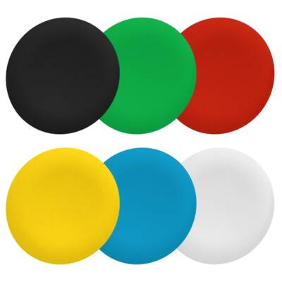 6 colors choice plain cap for flush mounted push button - Schneider Electric - ZBAF9