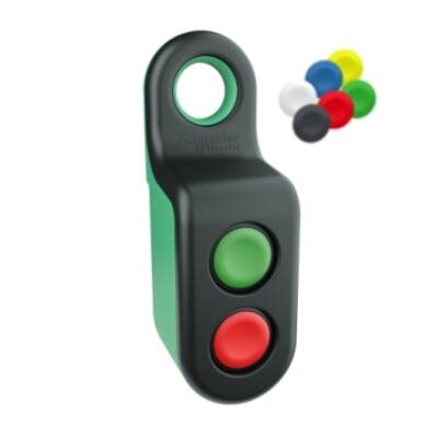 wireless and battery less handy box, 2 double action buttons - Schneider Electric - ZBRM22B0