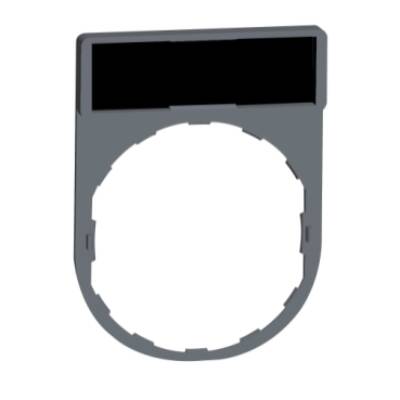 legend holder 30 x 40 mm with legend for engraving color plated grey - Schneider Electric - ZBY2101C0
