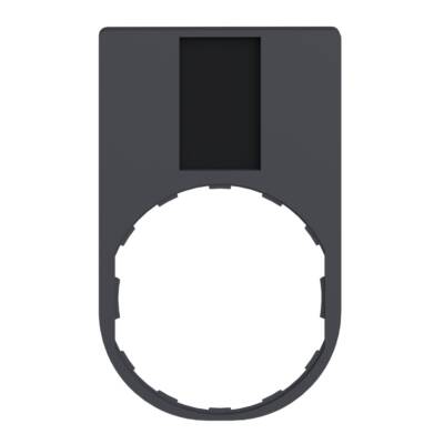 Legend holder 30 x 50 mm, plastic, with legend 18 x 27 mm, unmarked - Schneider Electric - ZBY6101