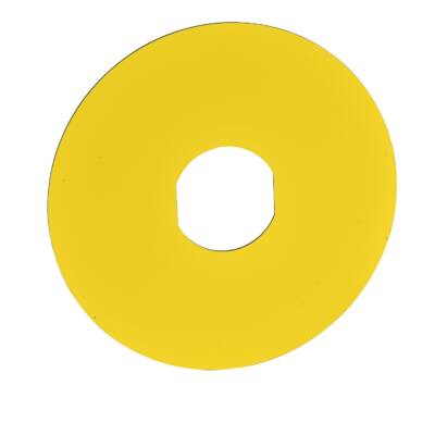 marked legend Ø60 for emergency stop -NOODSTOP/logo ISO13850 - Schneider Electric - ZBY9530