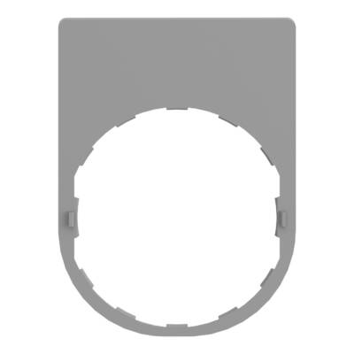 legend plate with arret-marche marking color plated grey - Schneider Electric - ZBYP2166C0