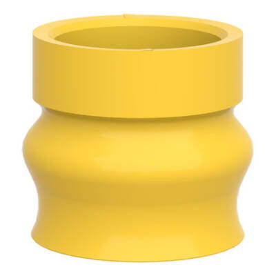 yellow bellow for Ø40 & Ø60 mushroom head pushbutton - Schneider Electric - ZBZ58