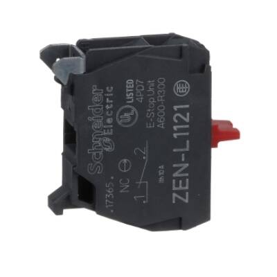 single contact block for head Ø22 1NC screw clamp terminal - Schneider Electric - ZENL1121