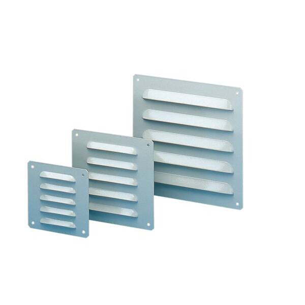 Metal outlet grille cut-out 104x80mm ext dim 120x120mm IP23 - Schneider Electric - NSYCAG170X190LM