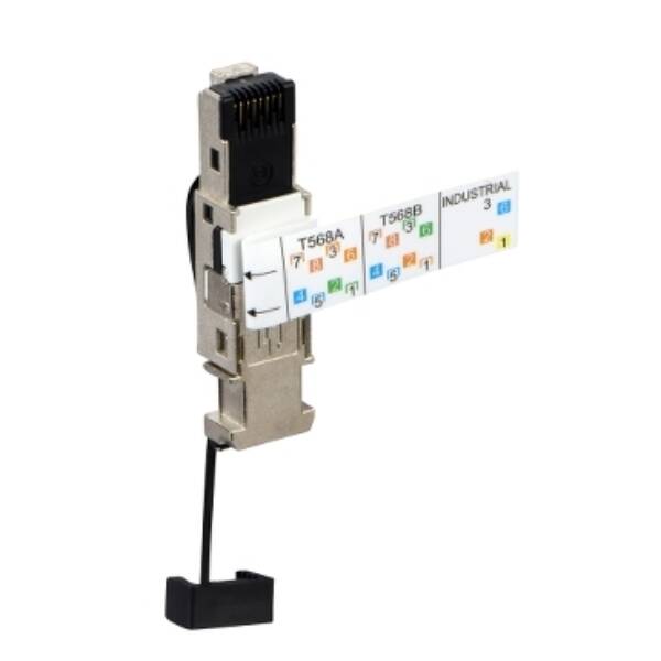 ConneXium - Rugged RJ45 connector - Field Assembled - package of 2 connectors - Schneider Electric - TCSEK3MR2