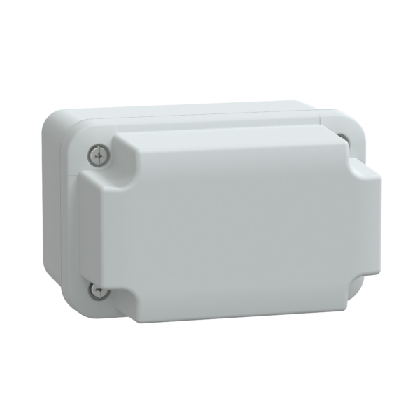 ABS box IP66 IK07 RAL7035 Int.H105W65D85 Ext.H117W74D94 Opaque cover H40 - Schneider Electric - NSYTBS1179H