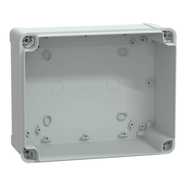 ABS box IP66 IK07 RAL7035 Int.H275W225D80 Ext.H291W241D88 Transp.cover H20 - Schneider Electric - NSYTBS241910HT