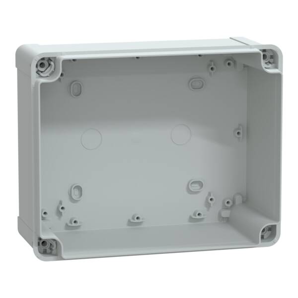 ABS box IP66 IK07 RAL7035 Int.H225W175D120 Ext.H241W194D127 Transp.cover H40 - Schneider Electric - NSYTBS241912HT