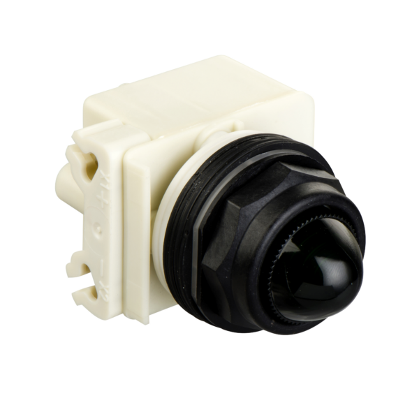 Pilot light, Harmony 9001SK, plastic, polycarbonate, domed, green, 30mm, 380-480V - Schneider Electric - 9001SKP5G9