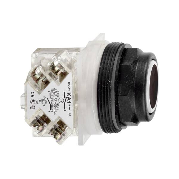 PUSHBUTTON 600VAC 10AMP 30MM SK +OPTIONS - Schneider Electric - 9001SKR1BH5