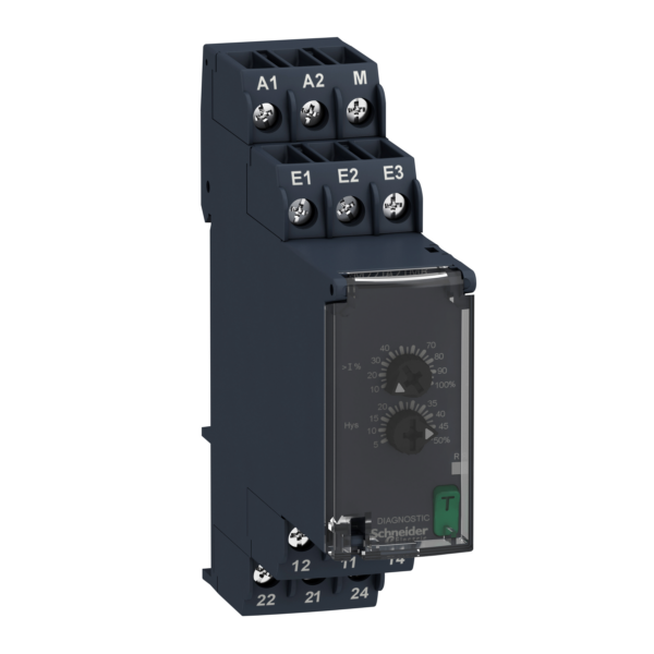 Overcurrent control relay 4mA…1A, 2 C/O - Schneider Electric - RM22JA21MR