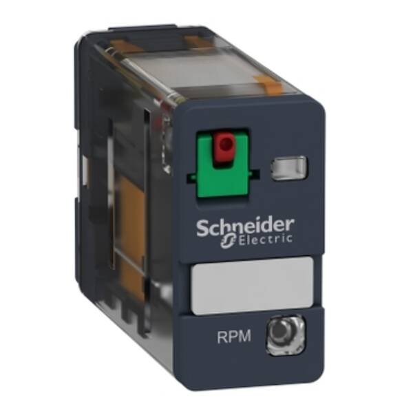 Power plug-in relay, 15 A, 1 CO, with LED, 120 V AC - Schneider Electric - RPM12F7