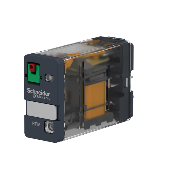 Power plug-in relay, 15 A, 1 CO, with LED, 230 V AC - Schneider Electric - RPM12P7