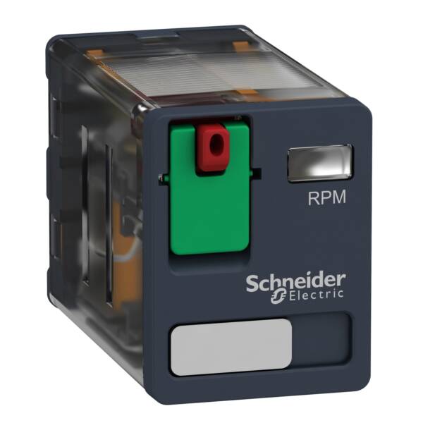 Power plug-in relay, 15 A, 2 CO, 120 V AC - Schneider Electric - RPM21F7