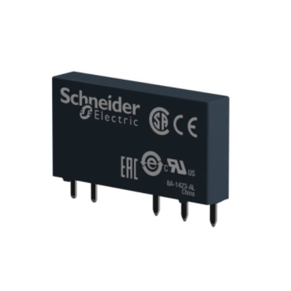 Slim interface plug-in relay, 6 A, 1 CO, low level, 12 V DC - Schneider Electric - RSL1GB4JD