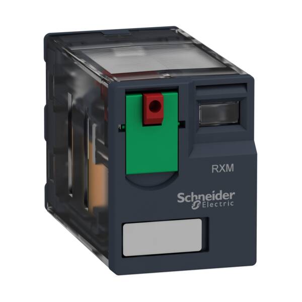 Miniature plug-in relay, 12 A, 2 CO, 230 V AC - Schneider Electric - RXM2AB1P7