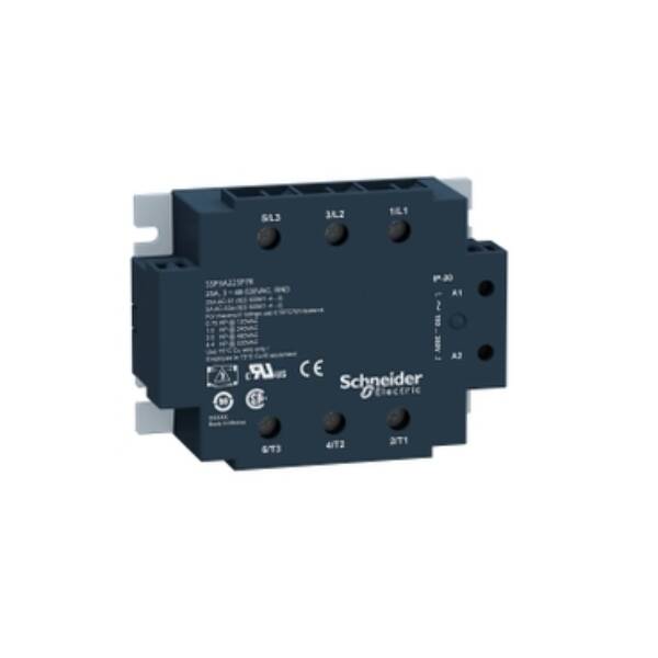 solid state relay - panel mounting - input 180-280 V AC, output 48-530 V AC, 25A - Schneider Electric - SSP3A225P7