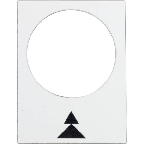 legend - 30 x 40 mm - white - right, slow-fast - Schneider Electric - ZB2BY4909