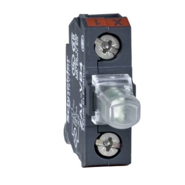 blue light block for head Ø22 integral LED 48..120 V - screw clamp terminals - Schneider Electric - ZALVG6