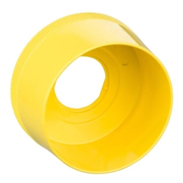 Harmony XB4, Round guard for Ø 40 Emergency stop, plastic, yellow, 63.5 mm - Schneider Electric - ZB4BZ1905