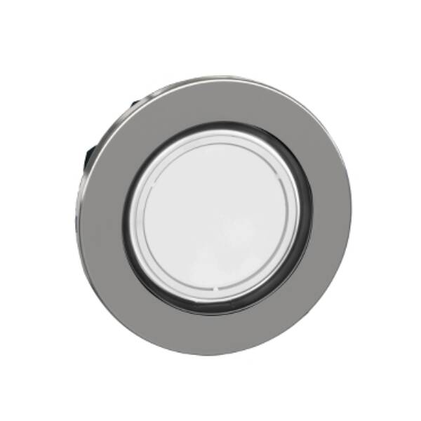 Customizable flush mounted push button head, metal, flush, Ø30, spring return - Schneider Electric - ZB4FACUST03