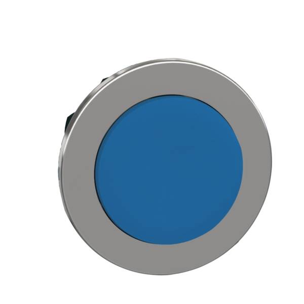 Head for non illuminated push button, Harmony XB4, flush mounted blue projecting pushbutton - Schneider Electric - ZB4FL6