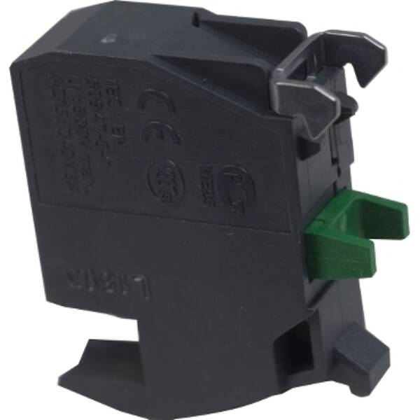 single contact block for head Ø22 1NO silver alloy for plug-in connector - Schneider Electric - ZBE1014