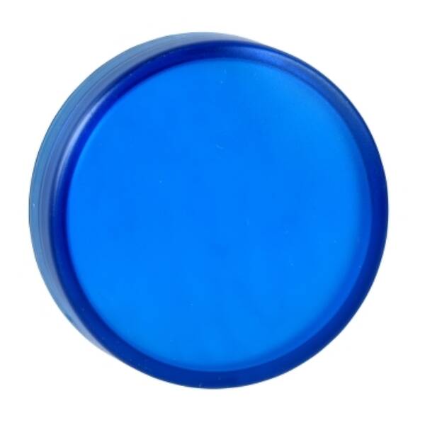 blue plain lens for circular pilot light Ø22 with BA9s bulb - Schneider Electric - ZBV016