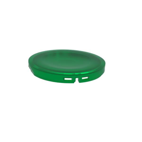 Head for illuminated push button, Harmony XB4, XB5, green, 22mm, universal LED, plain lens, unmarked - Schneider Electric - ZBW9133