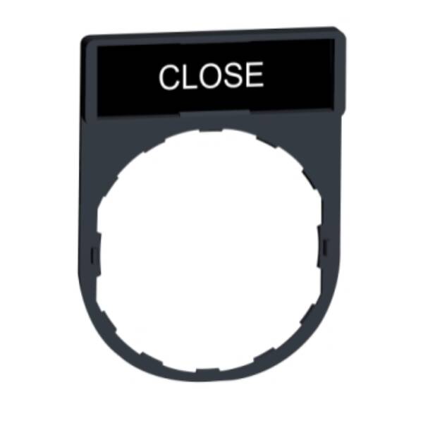 legend holder 30 x 40 mm with legend 8 x 27 mm with marking CLOSE - Schneider Electric - ZBY2314