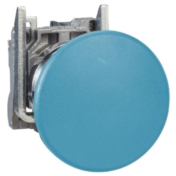 Complete push button, Harmony XB4, blue pushbutton Ø22 mm, spring return, 1 NO, ATEX - Schneider Electric - XB4BC61EX