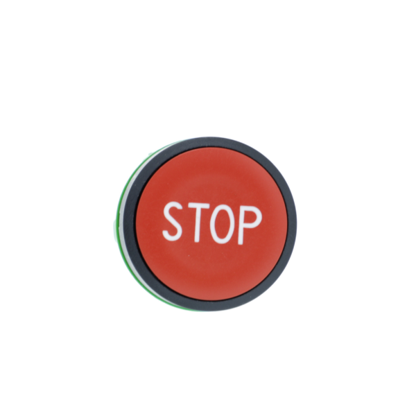 red flush pushbutton head Ø22 spring return "STOP" - Schneider Electric - ZB5AA434