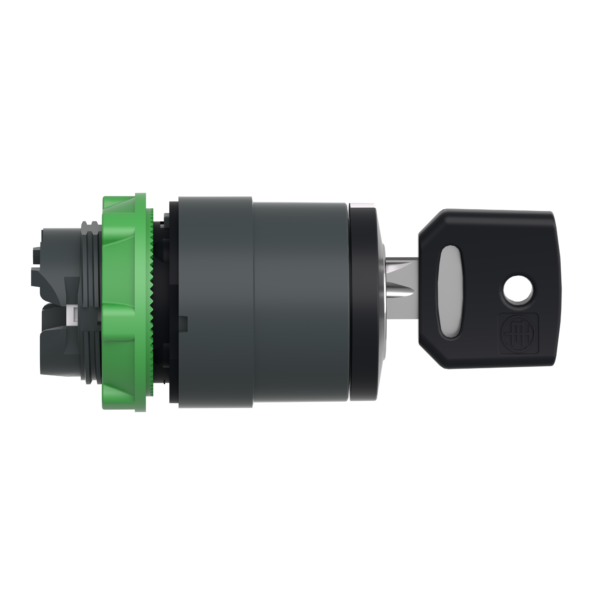 selector switch head Ø22 3-position stay put Ronis 455 - Schneider Electric - ZB5AG0