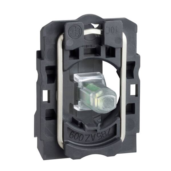 blue light block with body/fixing collar integral LED 24...120V - Schneider Electric - ZB5AVBG6