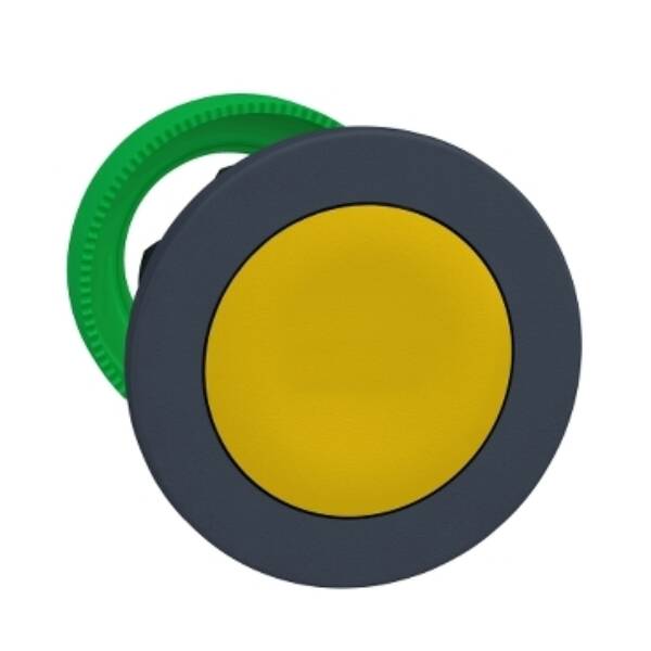 FLUSH MOUNTED YELLOW FLUSH CAPS PUSHBUTTON HEAD PUSH PUSH - Schneider Electric - ZB5FH05