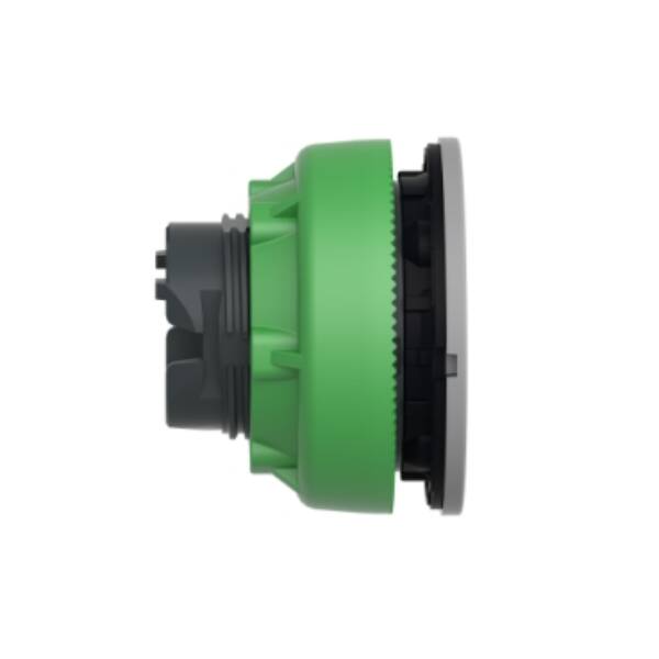 Head for pilot light, Harmony XB5, grey bezel, white, 30mm, universal LED, plain lens - Schneider Electric - ZB5FV013C0