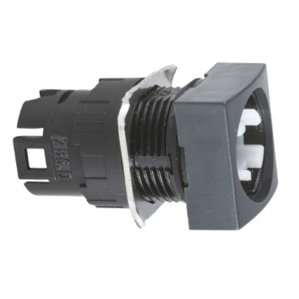 illuminated square selector switch head Ø16 2-position stay put - Schneider Electric - ZB6CD08