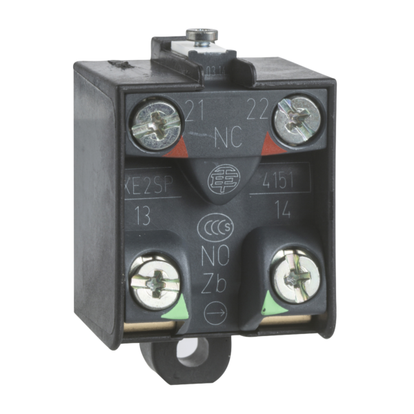 snap action contact block for 2 step foot switch - 1 NC + 1 NO - Schneider Electric - XE2SP4151B