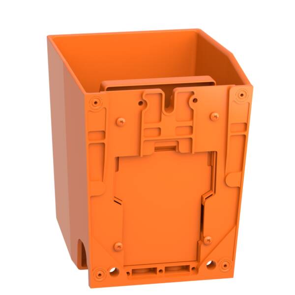 single foot switch - IP66 - with cover - metallic - orange - 2 NC + 2 NO - Schneider Electric - XPER611