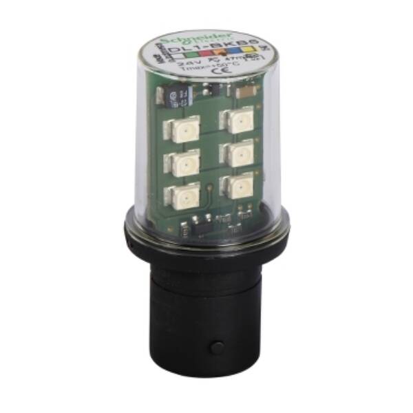 AMBER, FLASHING LED, 24VAC/DC - Schneider Electric - DL1BKB5