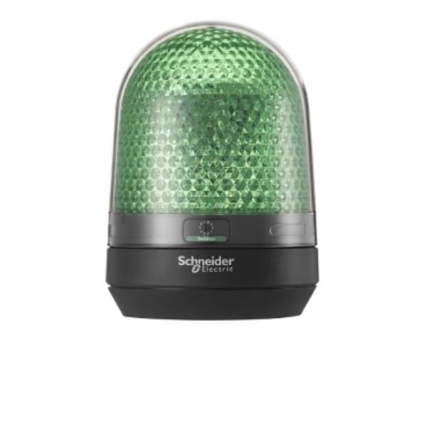 Illuminated beacon without buzzer, green, Ø100, integral LED, 12...24 V DC - Schneider Electric - XVR3B03