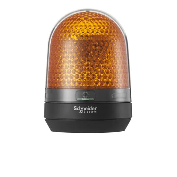 Illuminated beacon without buzzer, orange, Ø100, integral LED, 48 V DC - Schneider Electric - XVR3E05