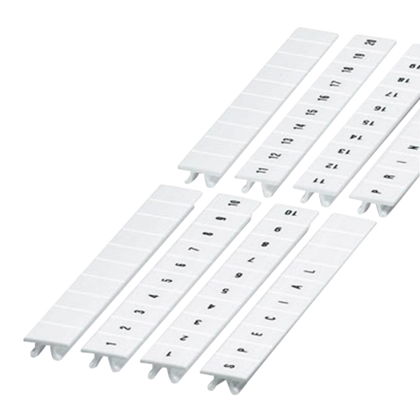 CLIP IN MARKING STRIP, 8MM, 10 CHARACTERS 1 TO 10, PRINTED HORIZONTAL - Schneider Electric - NSYTRAB810