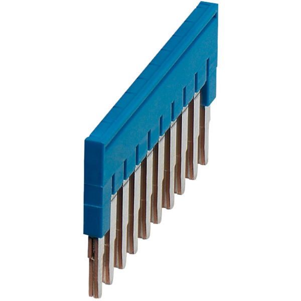 PLUG-IN BRIDGE, 10POINTS FOR 2,5MM² TERMINAL BLOCKS, BLUE - Schneider Electric - NSYTRAL210BL