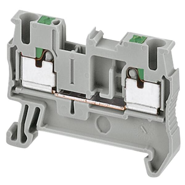 PUSH-IN TERMINAL, FEED THROUGH, 2 POINTS, 2,5MM², ORANGE - Schneider Electric - NSYTRP22AR