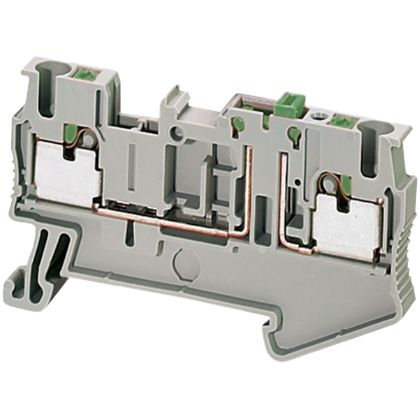 PUSH-IN TERMINAL, KNIFE DISCONNECT, 2 POINTS, 2,5MM², GREY - Schneider Electric - NSYTRP22SC