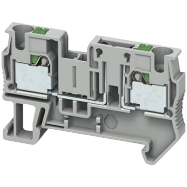 PUSH-IN TERMINAL, BASIC DISCONNECT TERMINAL, 2 POINTS, 4MM², GREY - Schneider Electric - NSYTRP42TB